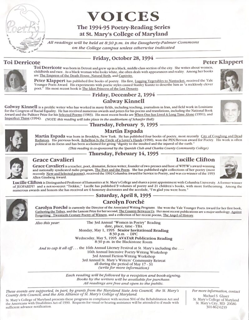 VOICES 1994-95 poster