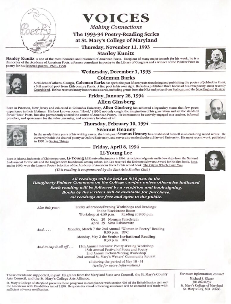 VOICES 1993-94 poster