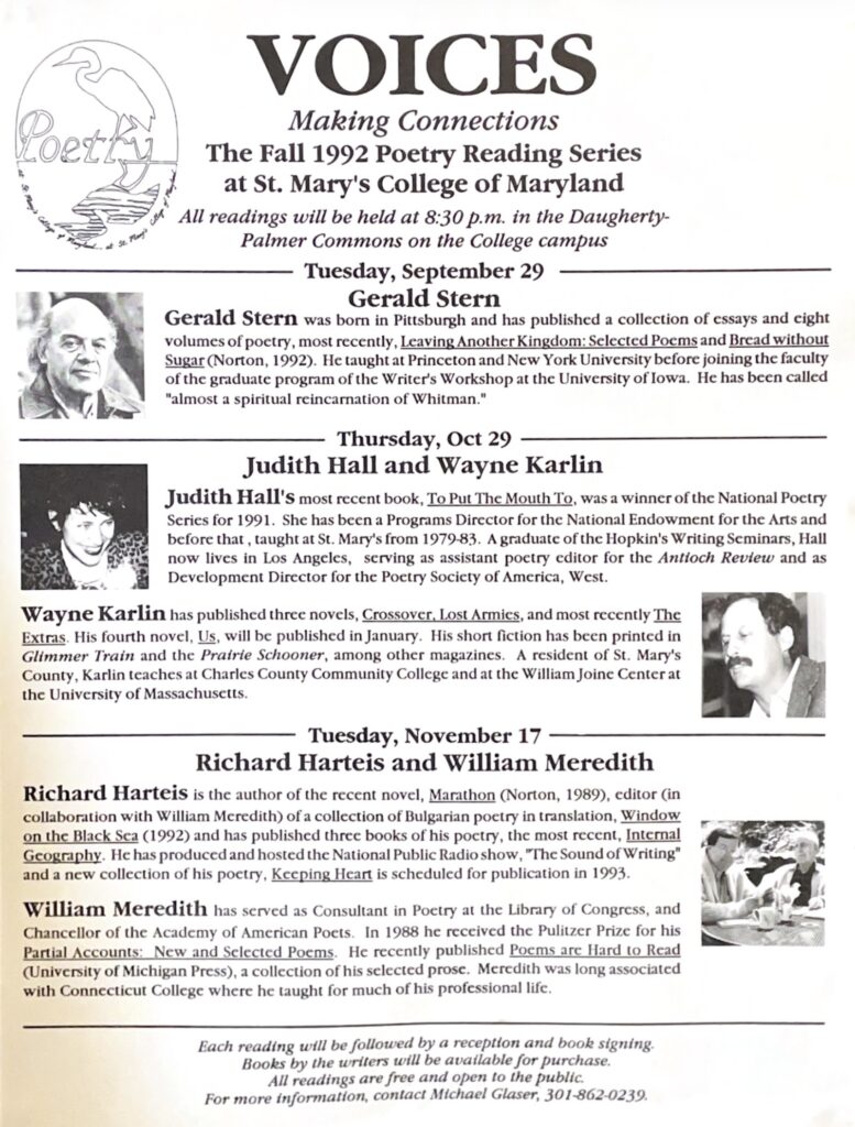 VOICES Fall 1992 poster