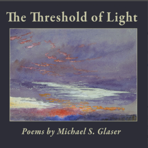 Book cover with abstract sky painting